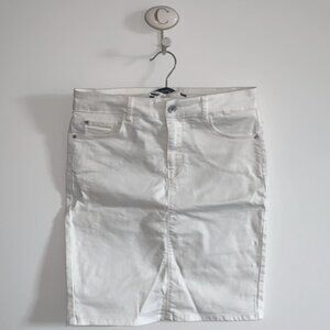 Vero Moda White Jean Pencil Skirt